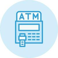 ilustração de design de ícone de vetor atm