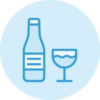 ilustração de design de ícone de vetor de garrafa de vinho