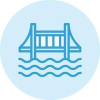 ilustração de design de ícone de vetor de ponte