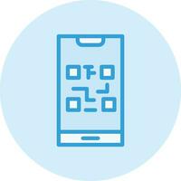 ilustração de design de ícone de vetor de código qr