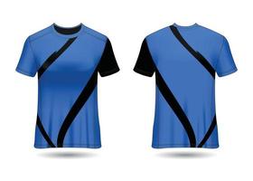 design de esporte de t-shirt. camisa de corrida. vista frontal e traseira uniforme. vetor