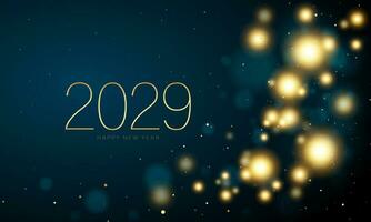 2029 feliz Novo ano fundo Projeto. vetor