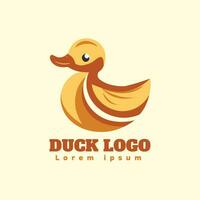 simples Pato logotipo minimalista vetor