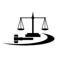 lei e justiça logotipo vetor modelo ilustração