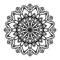 mandalas para livro de colorir. ornamentos redondos decorativos. elementos decorativos vintage. padrão oriental, ilustração vetorial. mandala para henna, mehndi, tatuagem, decoração vetor