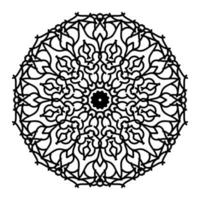 mandalas para livro de colorir. ornamentos redondos decorativos. elementos decorativos vintage. padrão oriental, ilustração vetorial. mandala para henna, mehndi, tatuagem, decoração vetor