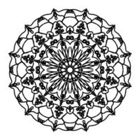 mandalas para livro de colorir. ornamentos redondos decorativos. elementos decorativos vintage. padrão oriental, ilustração vetorial. mandala para henna, mehndi, tatuagem, decoração vetor