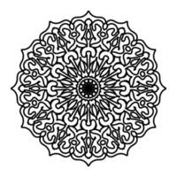 mandalas para livro de colorir. ornamentos redondos decorativos. elementos decorativos vintage. padrão oriental, ilustração vetorial. mandala para henna, mehndi, tatuagem, decoração vetor