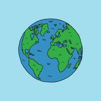 globo terra ícone ilustração vetor