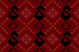 vermelho tradicional étnico padronizar paisley flor ikat fundo abstrato asteca africano indonésio indiano desatado padronizar para tecido impressão pano vestir tapete cortinas e sarongue vetor