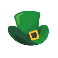 uma verde topo chapéu com uma ouro cinto. elementos para st.patrick's dia festival vetor