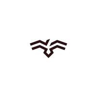 falcão Águia logotipo simples moderno estilo vetor fundo branco