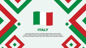Itália bandeira abstrato fundo Projeto modelo. Itália independência dia bandeira papel de parede vetor ilustração. Itália modelo