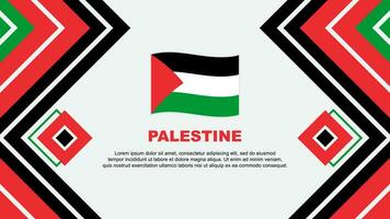 Palestina bandeira abstrato fundo Projeto modelo. Palestina independência dia bandeira papel de parede vetor ilustração. Palestina Projeto