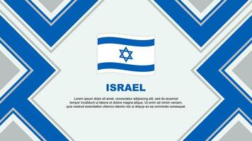 Israel bandeira abstrato fundo Projeto modelo. Israel independência dia bandeira papel de parede vetor ilustração. Israel vetor