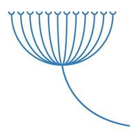 logotipo da flor de dente de leão vetor