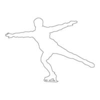 figura patinação esporte ícone vetor ilustração Projeto
