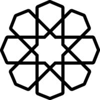 islâmico geometria padronizar esboço vetor ilustração