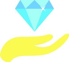 dando diamante logotipo vetor ilustração