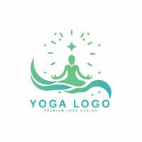 meditação ioga vetor logotipo Projeto modelo