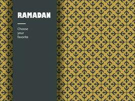 árabe padronizar islâmico Ramadã papel de parede desatado vetor fundo ornamental