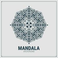 modelo de design de fundo plano de mandala vetor