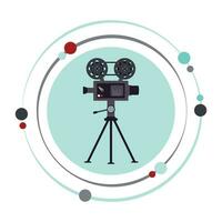 vídeo filmadora Câmera vetor ilustração gráfico ícone símbolo decalque