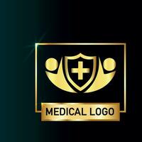 médico branding identidade corporativo logotipo vetor arte