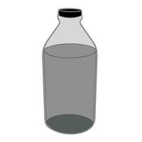 monocromático garrafa vetor ilustração com branco fundo. a vetor é adequado para usar para beber vetor fundo e pacote produtos.