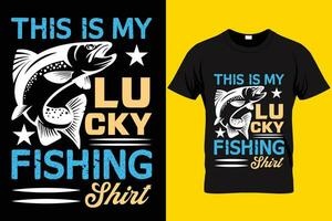 pescaria citar impressionante camiseta Projeto ilustrador vetor