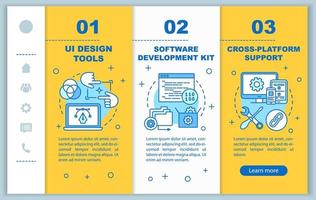 modelo de vetor de desenvolvimento de software integrado de páginas da web para celular