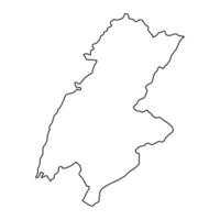 beqaa governadoria mapa, administrativo divisão do Líbano. vetor ilustração.