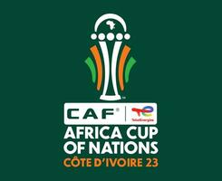 pode marfim costa 2023 símbolo logotipo Projeto africano copo do nações futebol vetor ilustração