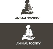 animal proteção ícone, fino linha rede símbolo em branco fundo vetor