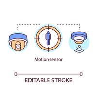 ícone do conceito de sensor de movimento vetor