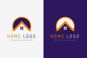 casa forma o negócio logotipo vetor