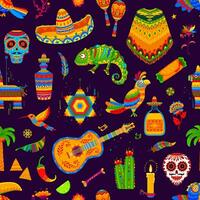 mexicano feriado festival objetos desatado padronizar vetor