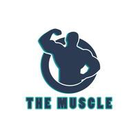 músculo Treinamento logotipo Projeto ilustração vetor