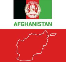 livre vetor fundo com bandeira e Afeganistão país esboço