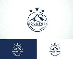 montanha logotipo criativo linha Projeto marca ícone o negócio vetor