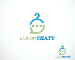 lavanderia logotipo criativo cor limpar \ limpo natureza roupas Projeto conceito criativo vetor