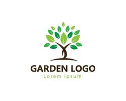 jardim logotipo árvore logotipo sair logotipo vetor