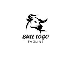 cabeça touro logotipo touro logotipo simples touro logotipo animal logotipo vetor