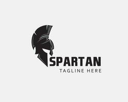 cabeça espartano logotipo espartano logotipo vetor