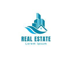 real Estado logotipo construção logotipo cidade logotipo investir logotipo criativo construção logotipo vetor