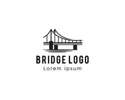 moderno ponte logotipo Projeto conceito vetor