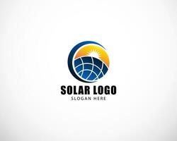 solar logotipo criativo Projeto conceito placa símbolo ícone vetor