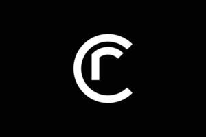 carta cf criptografia logotipo Projeto modelo vetor