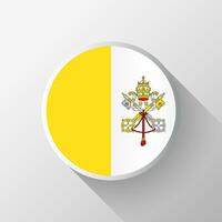 criativo Vaticano bandeira círculo crachá vetor