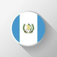 criativo Guatemala bandeira círculo crachá vetor